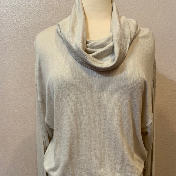 NWT FREE PEOPLE SUNDOWN COWL NECK KNIT DRESS M - Picture 7 of 8